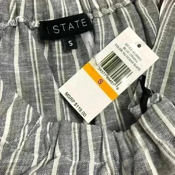 1. State Blue Crush Ocean Slate off Shoulder Dress - Picture 6 of 8